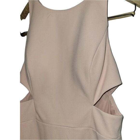 Aidan Mattox Pink Blush Side Cut-Out Dress 8 - Picture 2 of 11